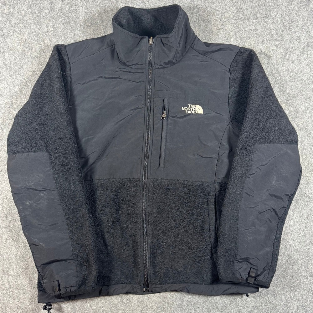The North Face Denali Jacket Womens L Black Polartec Fleece Full Zip AC6W